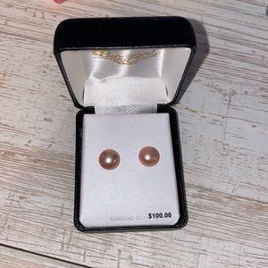 Belk Rose Pearl Earrings